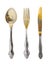 Spoon, fork and knife