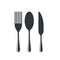 Spoon and fork logo vector icon