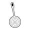 Spoon frieds kitchen cutlery isolated icon