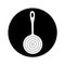 Spoon frieds kitchen cutlery isolated icon