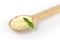 Spoon on grated parmesan