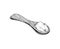 Spoon of ground cane or beet sugar engraving vector illustration isolated.