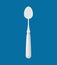 Spoon isolated. Kitchen cutlery for eating. silverware