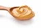 Spoon with peanut butter