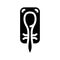 spoon rest home interior glyph icon vector illustration