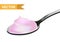 Spoon of strawberry yoghurt, realistic 3D style. Teaspoon, tablespoon. Isolated on white background. Vector illustration