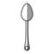 spoon utensil kitchen shadow line