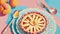 Spoonfuls of Delight Celebrating National Peach Pie Day with a Vibrant Illustrated Slotted.AI Generated