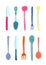 Spoons Knifes and Forks Silverware Colorful Fun