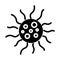 Spore bacterium silhouette style icon