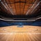 Sport arena for Inside shot of the basketball wooden