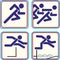 Sport athlete Pictogram Icon Track - Field