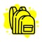 Sport backpack icon. Outline sport backpack vector icon