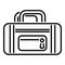 Sport bag icon outline vector. Workout life