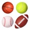 Sport balls collection isolated