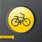 Sport bicycle illustration. Healthy activities simple  icon