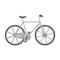 Sport bike racing on the track. Speed bike with reinforced wheels.Different Bicycle single icon in monochrome style