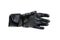 Sport black Moto gloves. Isolated on white background