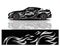 Sport car decal wrap design vector