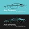 Sport car design concept automotive topics vector logo design template.