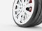 Sport car wheel rendered