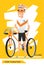 Sport characters cycling player vector