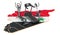 Sport clubs in Syria. Fitness, exercise equipments on Syrian map. 3D rendering