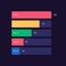 Sport competitors and rivals comparison infographic chart design template