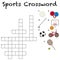 A sport crossword template