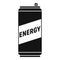 Sport energy drink icon, simple style