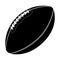 Sport equipment. Rugby ball. American football ball isolated on a white background. Sport game