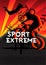 Sport extreme bicycle jumping with grunge