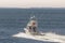 Sport fisher Gunslinger cruising toward Buzzards Bay