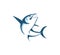 sport fishing or angler icon vector logo design