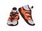 Sport footwear, trekking sneakers. Hiking foot wear pair design. Modern comfortable trainers. Fashion stylish comfy