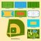 Sport game field vector ground line playground soccer green stadium grass background winner champion illustration