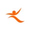Sport Human Swoosh Logo Template Illustration Design. Vector EPS 10