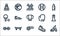 sport line icons. linear set. quality vector line set such as bicycle, whistle, dumbbell, running, skateboard, boxing, baseball,