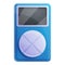 Sport music player icon, cartoon style