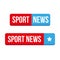 Sport News button vector