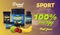 Sport Nutrition, Fruit Flavour, Protein Whey Food