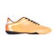 Sport orange shoe isolated on white background. Closeup