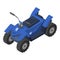 Sport quad bike icon, isometric style