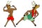 Sport reindeer santa