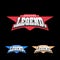 Sport retro lettering oo emblem. Legend t-shirt design template