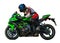 Sport rider motorcyclist