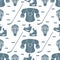 Sport seamless pattern. Hockey equipment