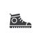 Sport shoe, Sneakers icon vector, filled flat sign, solid pictogram isolated on white.