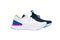 Sport shoes different color in pairs on white backgroun