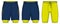 Sport Shorts with compression tights design vector template, basketball shorts concept with front and back view for Soccer,